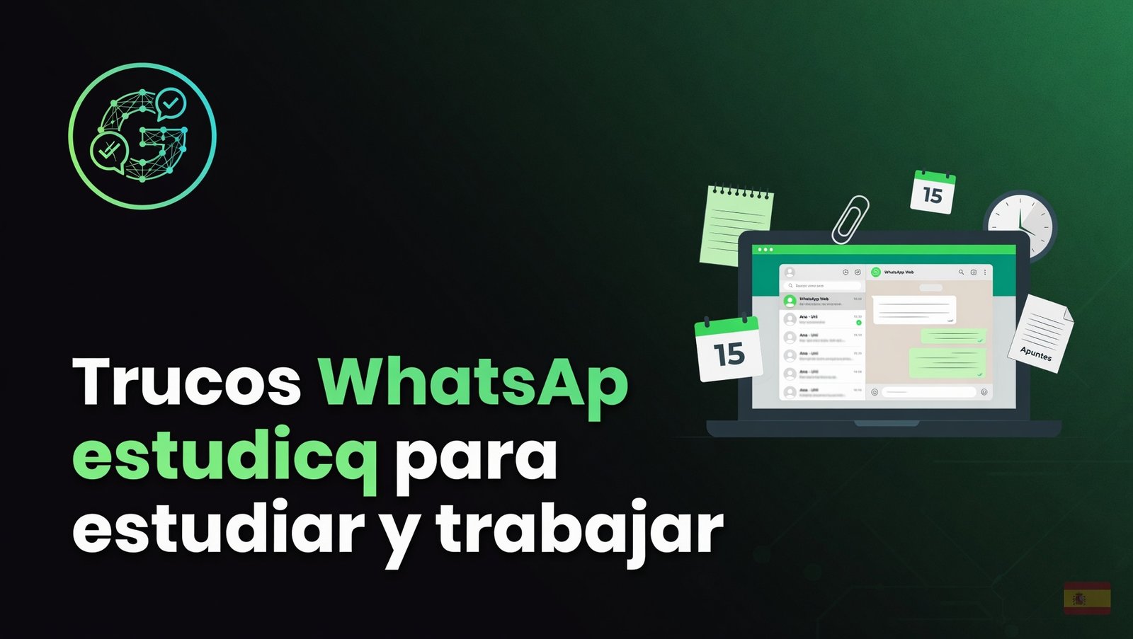 Trucos WhatsApp Web para estudiar y trabajar