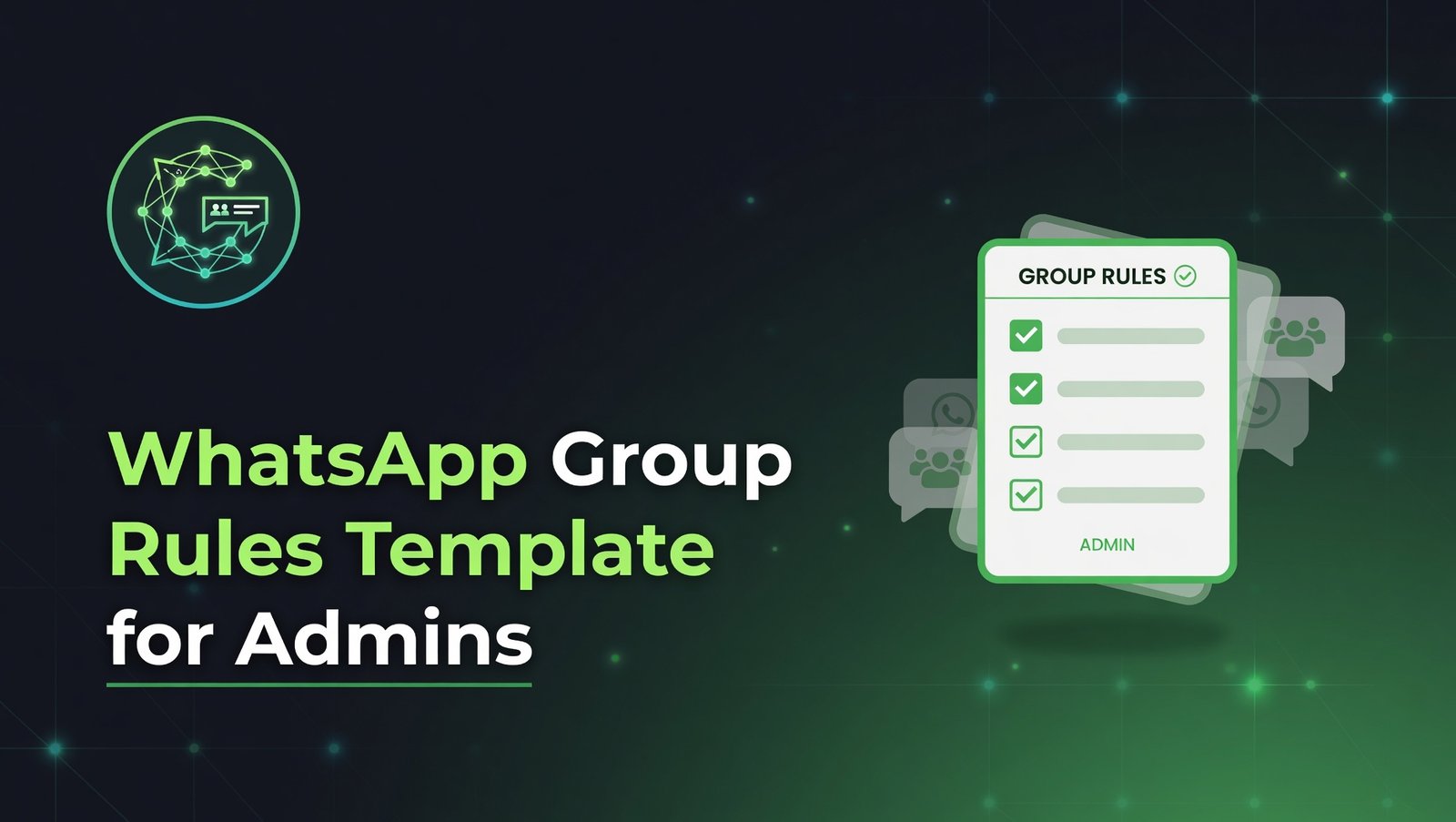 WhatsApp Group Rules Template for Admins
